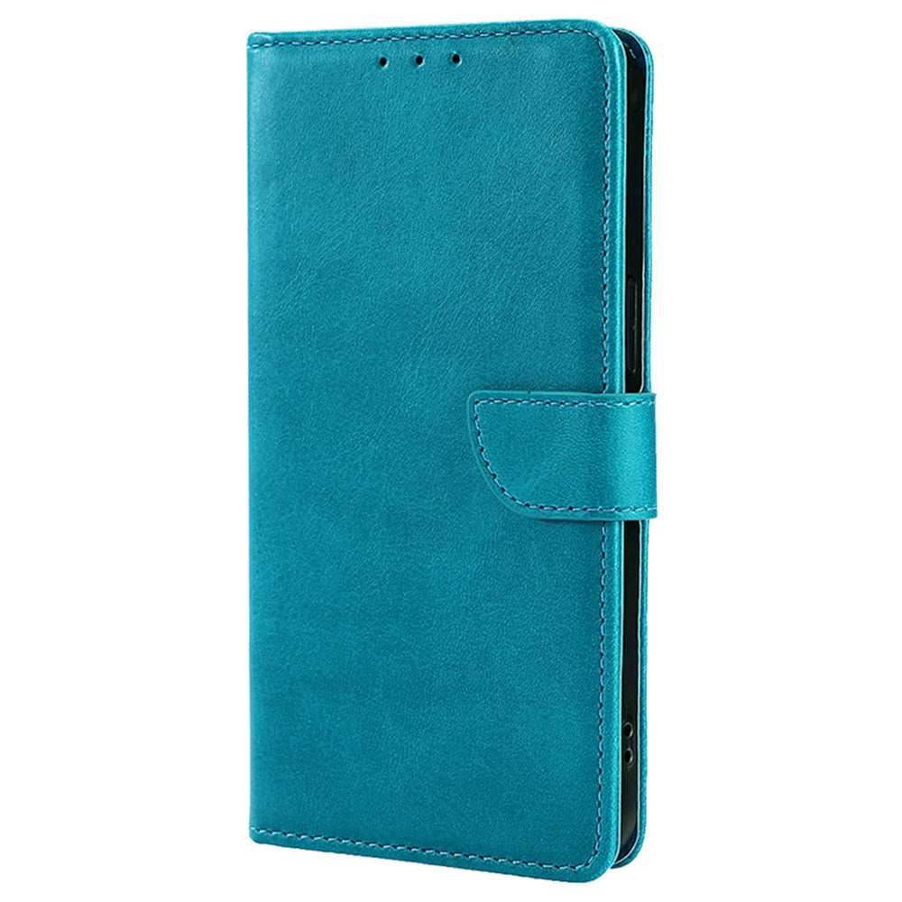 Leather Case for Samsung Galaxy A25 5G (Global) (161.0 x 76.5 x 8.3mm) Wallet Stand Cover - Baby Blue Leather Case for Samsung Galaxy A25 5G (Global) (161.0 x 76.5 x 8.3mm) Wallet Stand Cover - Baby Blue
